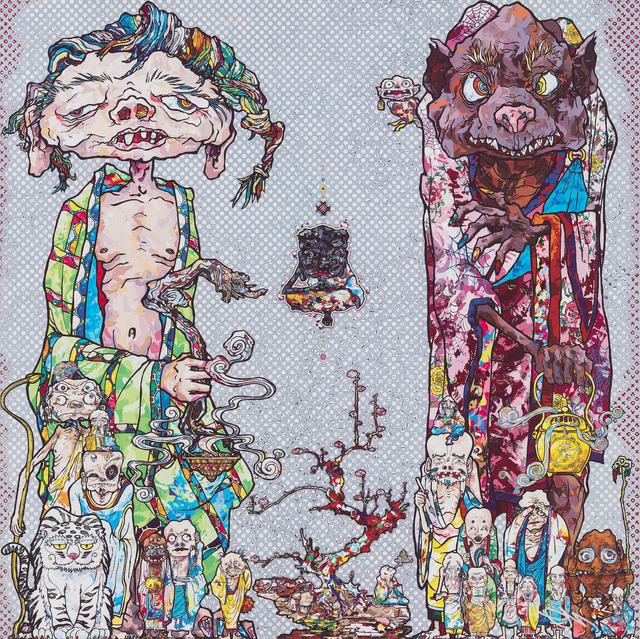 Takashi Murakami, ‘Behold! Tis the Netherworld.’, 2015, Print, Offset print with silver, STPI