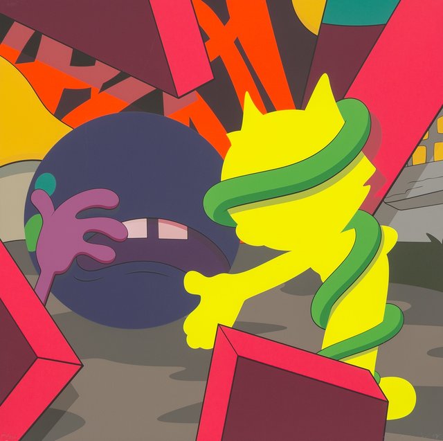 KAWS, ‘Presenting the Past’, 2014, Print, Screenprint in colors on Sanders Waterford paper, Heritage Auctions