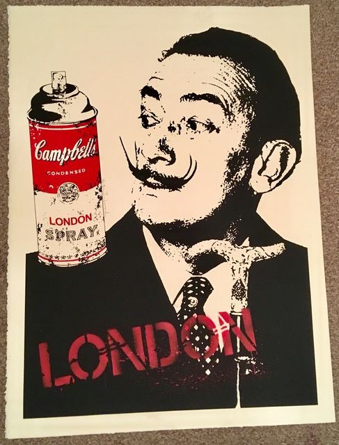 Mr. Brainwash, ‘MR BRAINWASH LONDON- SALVADOR DALI SIGNED PRINT’, 2009, Arts Limited