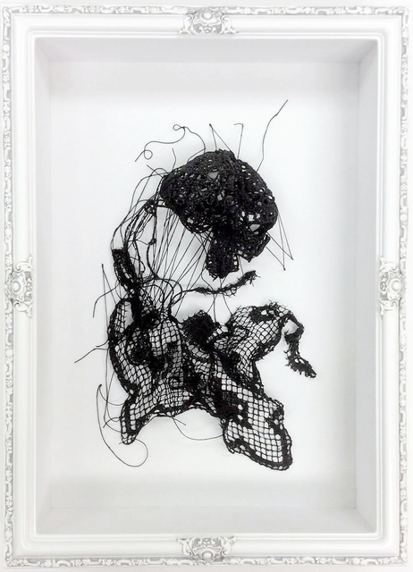 Caitlin McCormack, ‘Sectus’, 2017, Mixed Media, Crocheted cotton string, glue, enamel paint, steel pins, antique lace, InLiquid