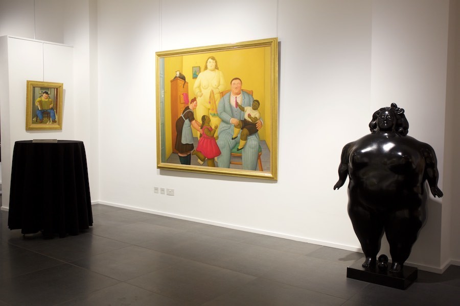 Left to right: Uomo con fisarmonica (2004); Family (2010); La poupée (1977) Left to right: Uomo con fisarmonica (2004); Family (2010); La poupée (1977)