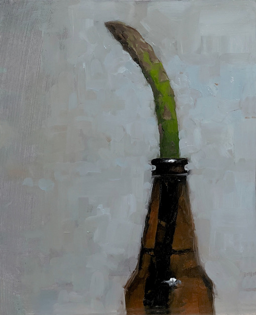 Tom Giesler, ‘Floral 5: asparagus spear’, 2020, Painting, Oil on panel, McVarish Gallery