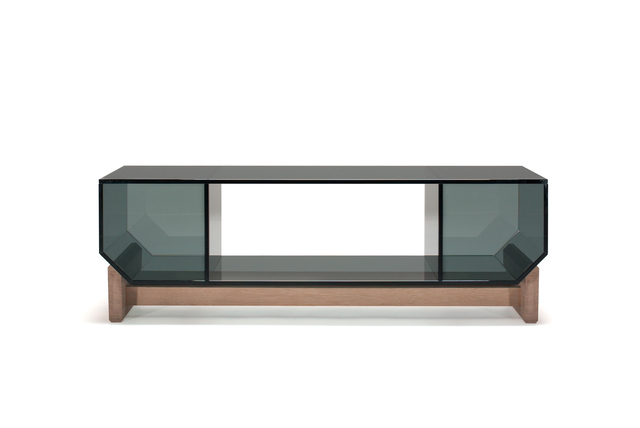 Rich Brilliant Willing, ‘5.69 ft³’, 2011, Design/Decorative Art, Smoked Glass, Bleached White Oak, Volume Gallery