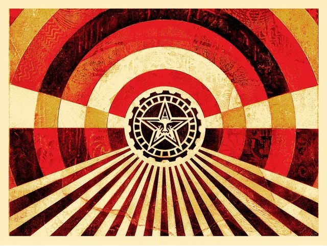 Shepard Fairey, ‘Tunnel Vision (Gold)’, 2018, Dope! Gallery