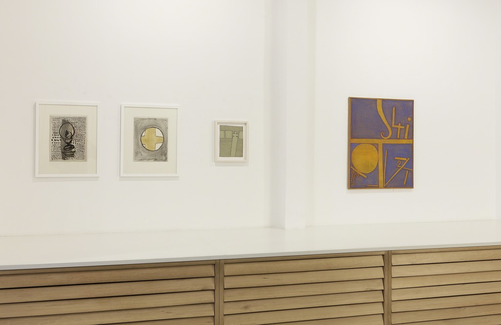 Installation view, Interim 2016 / 2017, drawings and painting by Heinz Butz Installation view, Interim 2016 / 2017, drawings and painting by Heinz Butz