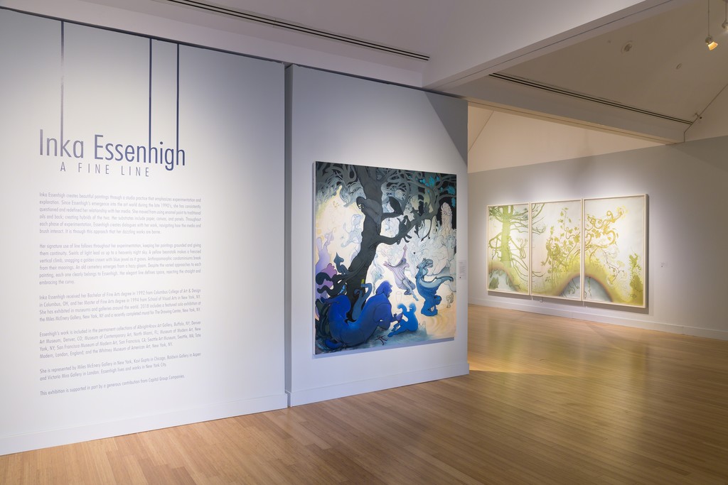 Inka Essenhigh: A Fine Line at the Virginia Museum of Contemporary Art. Photograph by Echard Wheeler Inka Essenhigh: A Fine Line at the Virginia Museum of Contemporary Art. Photograph by Echard Wheeler