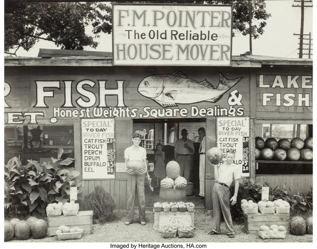 Walker Evans Fish Market Near Birmingham, Alabama (1936) Artsy