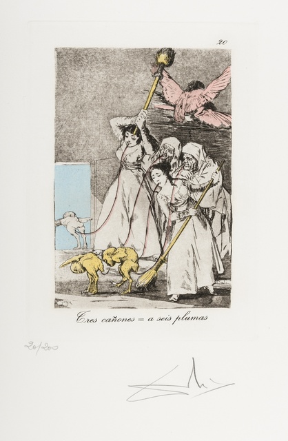 Salvador Dalí, ‘Plate 20 (From Les Caprices de Goya de Dali) (M & L 867)’, 1977, Forum Auctions