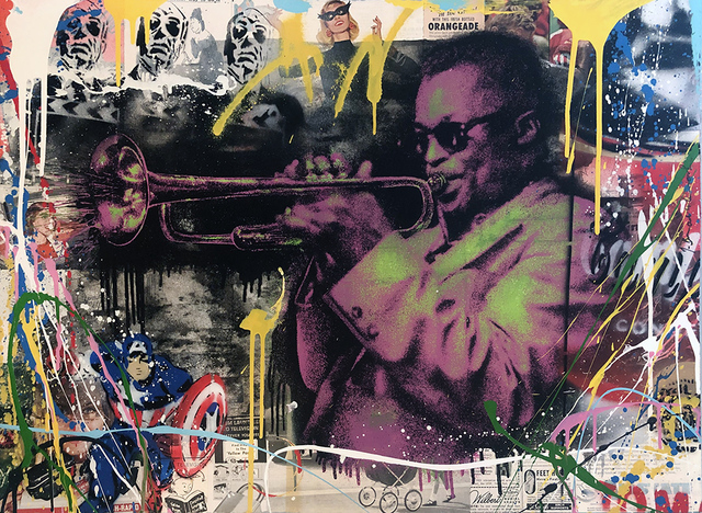 Mr. Brainwash, ‘Miles Davis HPM (Pink)’, 2015, Drawing, Collage or other Work on Paper, Mixed Media on Paper, Vanessa Villegas Art Advisory