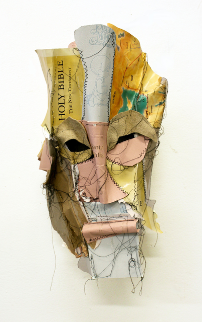 Chiffon Thomas, ‘Metamorphosis 2’, 2019, Mixed Media, Bible parts, leather, paper, and sewing thread, Jenkins Johnson Gallery