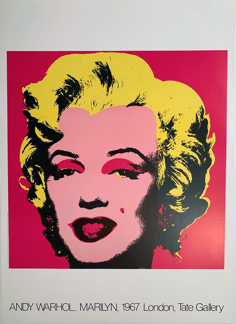Andy Warhol, ‘Andy Warhol Marilyn 1967 London, Tate Gallery Poster, Gallery Poster ’, 1987, Posters, Original licensed Museum Exhibition Poster, printed in 1987 in Italy, David Lawrence Gallery