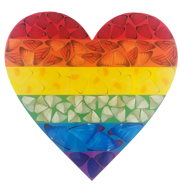 Damien Hirst, ‘Butterfly Heart (Large)’, 2020, Print, Laminated giclee print on aluminum composite panel, Artsy x Forum Auctions