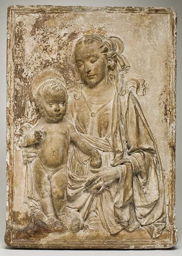 Virgin and Child
Andrea del Verrocchio
ca. 1470-75
Stucco Virgin and Child
Andrea del Verrocchio
ca. 1470-75
Stucco