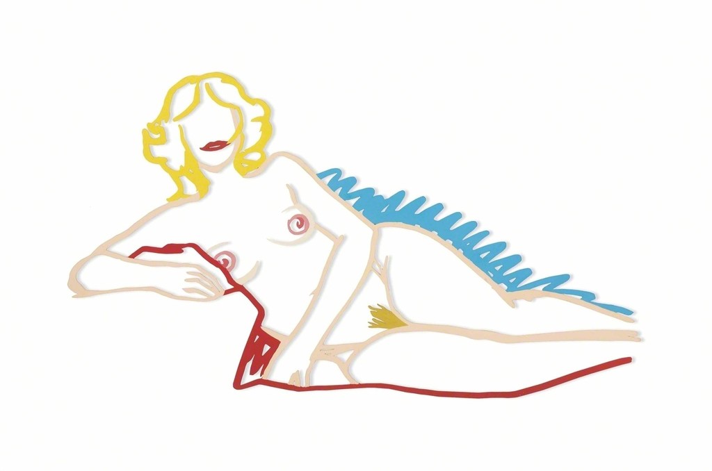 Tom Wesselman - Steel Drawing Edition: Rosemary Lying on One Elbow