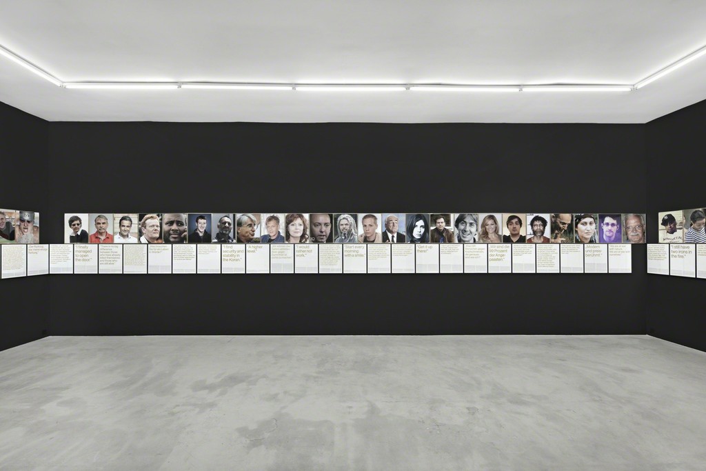 Sven Johne, Anomalies of the Early 21st Century / Some Case Studies, 2015, 66 short stories and corresponding jpgs from the internet, archival pigment print, screen print on glass each 50 x 40 cm, framed; installation variable, ed. 1+1 a.p, detail Sven Johne, Anomalies of the Early 21st Century / Some Case Studies, 2015, 66 short stories and corresponding jpgs from the internet, archival pigment print, screen print on glass each 50 x 40 cm, framed; installation variable, ed. 1+1 a.p, detail