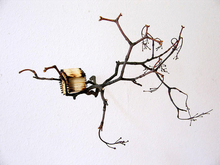 LEO
Nest
2009
Wood (branch and matchsticks), glue
65 x 35 x 45 LEO
Nest
2009
Wood (branch and matchsticks), glue
65 x 35 x 45