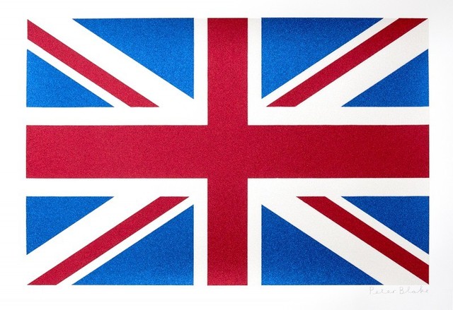 Peter Blake, ‘Union Flag- Glitter ’, Rhodes