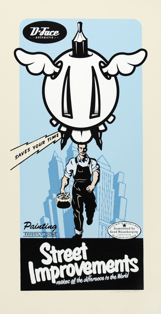 D*Face, ‘Street Improvements - III’, 2008, Print, 11 Colour Screen Print With Varnish, Stowe Gallery