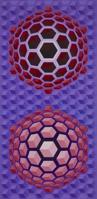 Victor Vasarely, ‘Purple long’, 1977, Kunzt Gallery