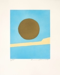 Etel Adnan, ‘Le Poids du monde III’, 2016, Painting, Etching, Aspen Art Museum Benefit Auction