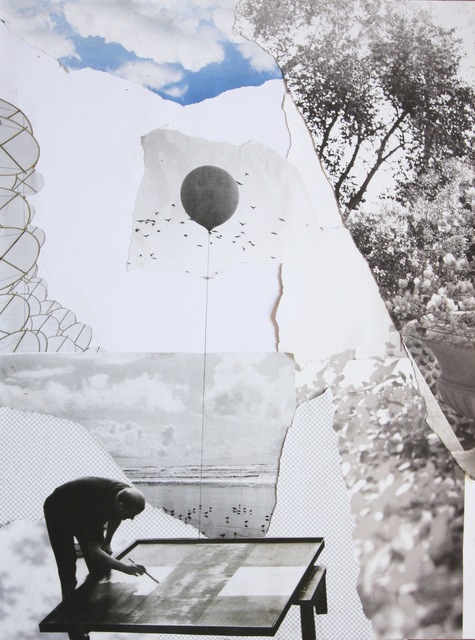 Richelle Gribble, ‘Uplift’, 2015, Mixed Media, Collage and resin on panel, Jonathan Ferrara Gallery