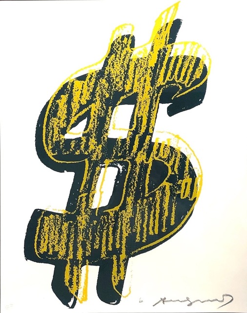 Andy Warhol, ‘Dollar Sign, Yellow (FS II.278)’, 1982, Print, Screenprint on Lenox Museum Board., Revolver Gallery