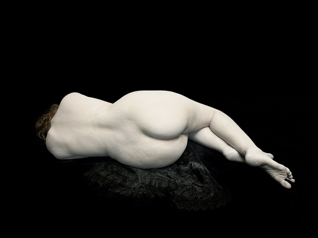 Nadav Kander, ‘Audrey lying away on black lace’, 2011, Photography, Chromogenic colour print, Blindspot Gallery