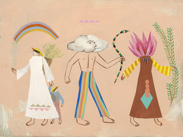Deedee Cheriel, ‘I know you walked with the flowers but I can love you from afar’, Mixed Media, Mixed Media on Wood, KP Projects