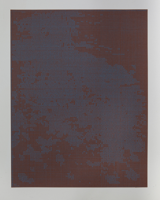 Corinne Laroche, ‘Blue on burned brown’, 2008, Galerie Laurent Mueller