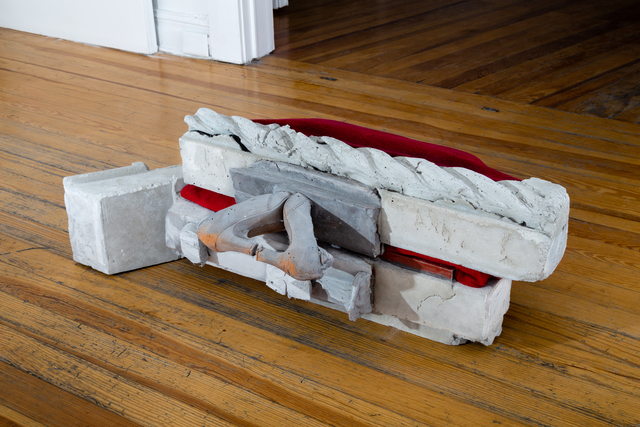 June Crespo, ‘Régimen Nocturno’, 2019, Sculpture, Concrete, pigments and textile, Galerie Nordenhake
