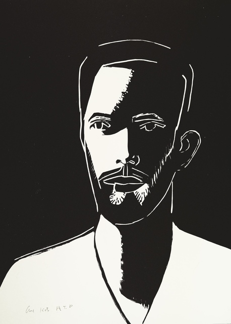 Alex Katz, ‘Daniel (Black & White)’, 2016, Meyerovich Gallery