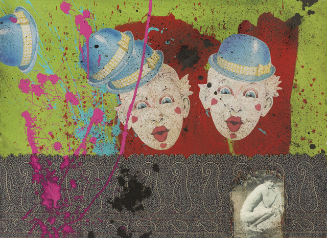 Don Joint, ‘Waldemeer Twins III’, 2011, Drawing, Collage or other Work on Paper, Mixed media collage, Childs Gallery
