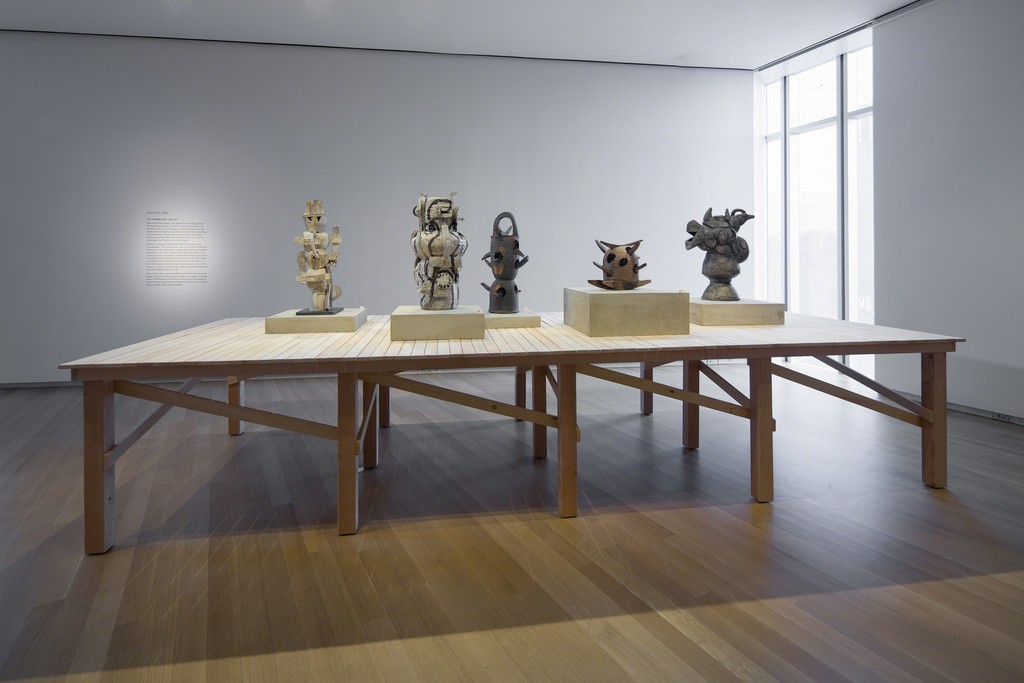 Installation view of 'Voulkos: The Breakthrough Years', 2016. Photo by Butcher Walsh. Courtesy of the Museum of Arts and Design. Installation view of 'Voulkos: The Breakthrough Years', 2016. Photo by Butcher Walsh. Courtesy of the Museum of Arts and Design.