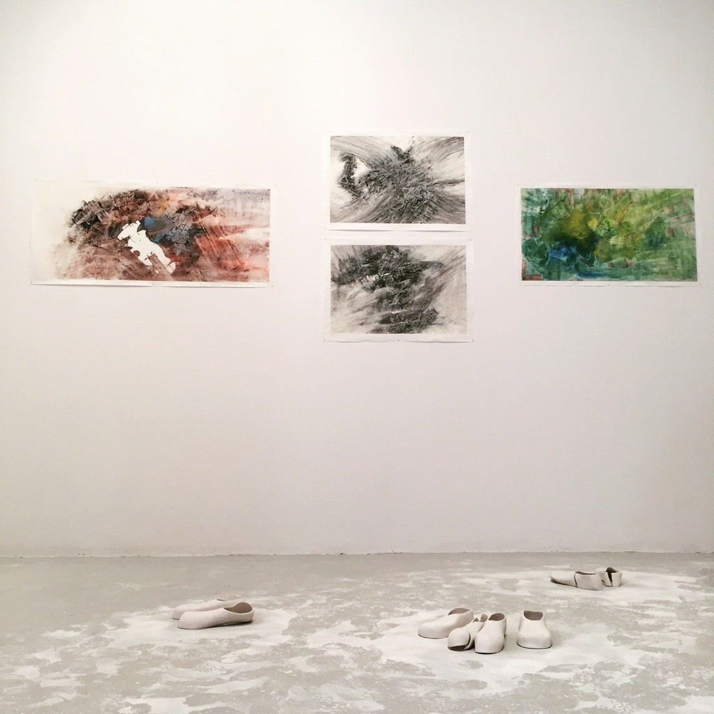 Installation view. Meiling Liu and HsiangLu Meng, Being Here, 14 August - 13 September, 2015. Cuchifritos Gallery, New York Installation view. Meiling Liu and HsiangLu Meng, Being Here, 14 August - 13 September, 2015. Cuchifritos Gallery, New York