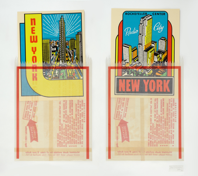 Joe Tilson, ‘N.Y. Decals 3 & 4’, 1967, Marlborough