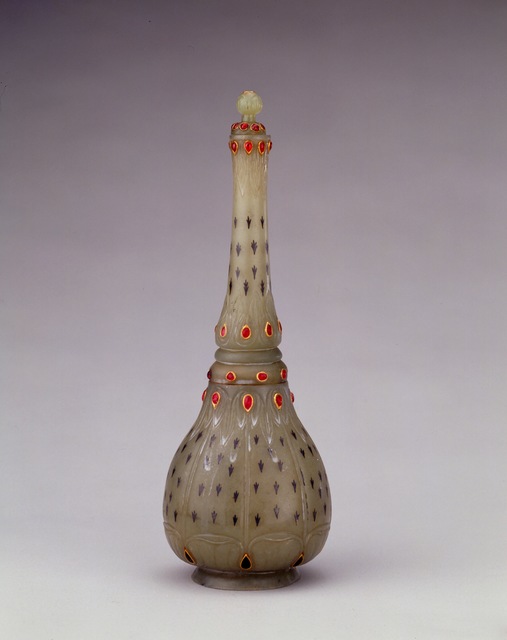 ‘Long Neck Vase Inlaid with Gold, Silver, and Rubies’, 18th century, Art Museum of the Chinese University of Hong Kong