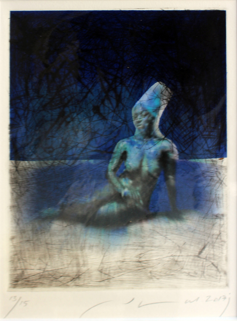Jamal Abdul Rahim, ‘Blue Human’, 2017, Print, Etching on Paper, Orient Gallery
