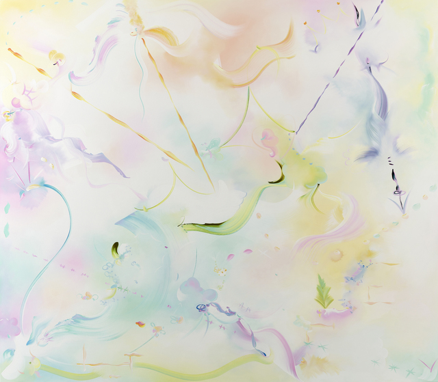 Fiona Rae, ‘’Twixt the green sea and the azur’d vault’, 2019, Galerie Nathalie Obadia