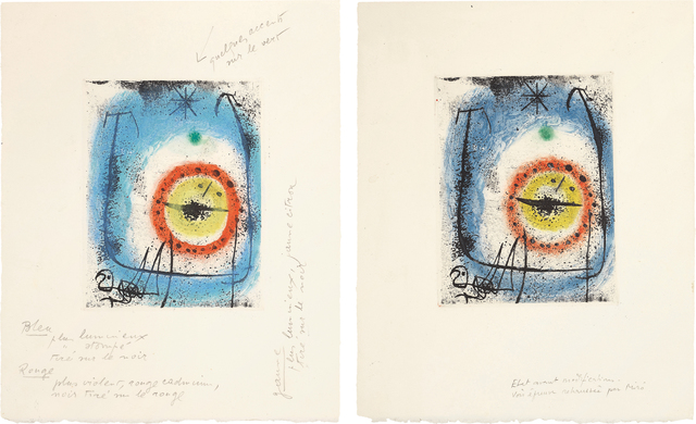 Joan Miró, ‘Le prophète (The Prophet): two impressions’, 1958, Phillips