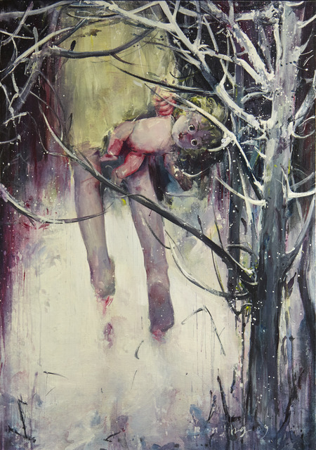 Ren Jing, ‘Go Black’, 2009, Painting, Oil on canvas, Rudolf Budja Gallery
