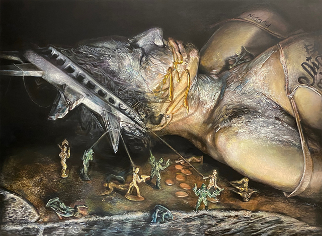 Wal Chirachaisakul, ‘Fallen’, 2020, Painting, Oil on canvas, AURUM GALLERY