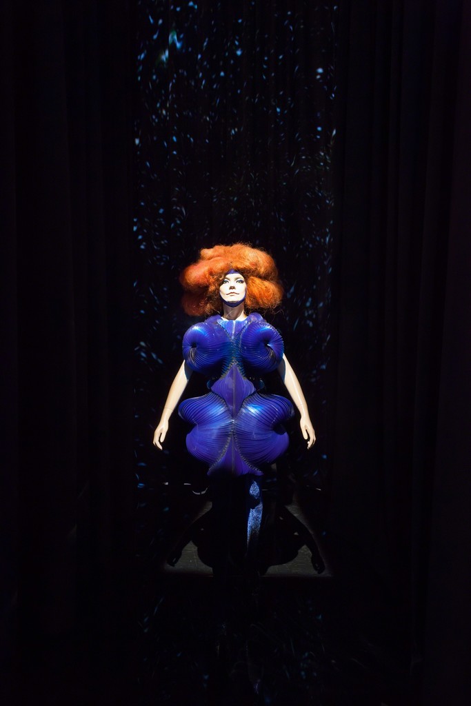 Installation view of Björk, The Museum of Modern Art, March 8–June 7, 2015. © 2015 The Museum of Modern Art. Photo: Jonathan Muzikar Installation view of Björk, The Museum of Modern Art, March 8–June 7, 2015. © 2015 The Museum of Modern Art. Photo: Jonathan Muzikar
