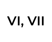 VI, VII logo