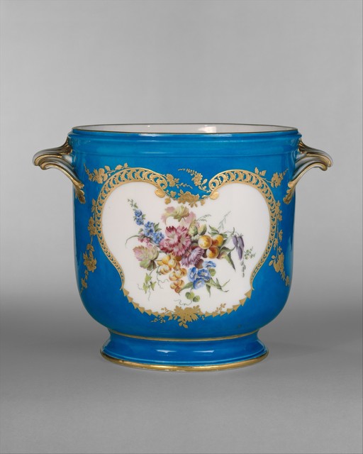 Vincennes Manufactory, ‘Wine-bottle cooler (seau à bouteille)’, 1754, The Metropolitan Museum of Art