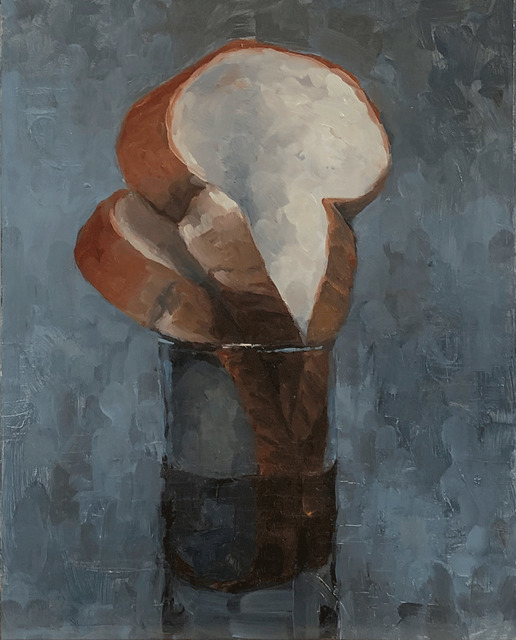 Tom Giesler, ‘Floral 13: bread arrangement’, 2020, Painting, Oil on panel, McVarish Gallery
