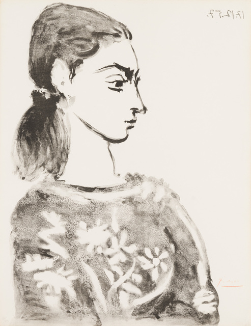 Pablo Picasso, ‘Woman with Floral Bodice’, 1957, Christopher-Clark Fine Art