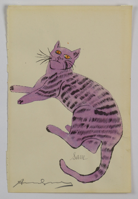 Andy Warhol, ‘Purple Sam - from 25 Cats Named Sam and One Blue Pussy’, 1954, Capsule Gallery Auction