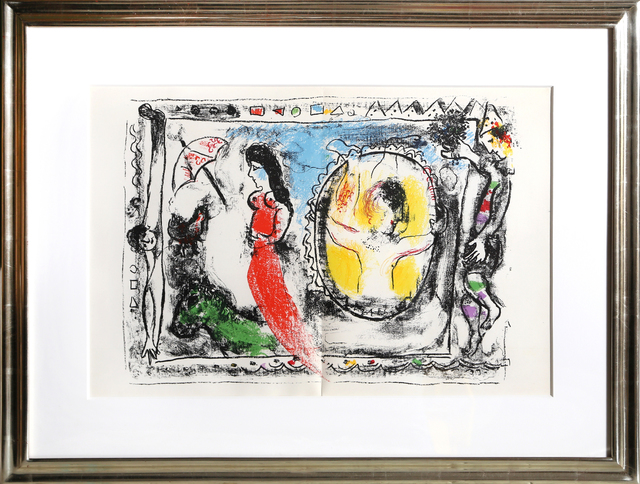Marc Chagall, ‘Femme Avec Parapluie from Derrière le Miroir’, 1964, RoGallery