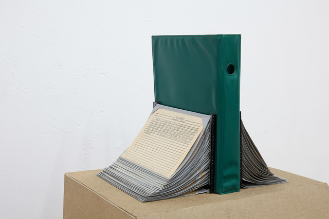 Ian Ginsburg, ‘Joseph Ginsburg Card Index’, 2019, Mixed Media, File with card index, typescript, reconstruction, Osnova Gallery