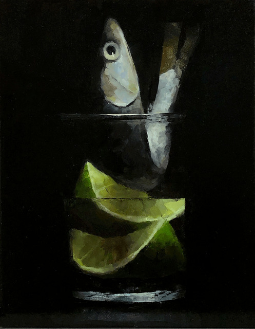 Tom Giesler, ‘Floral 48: anchovy lime’, 2021, Painting, Oil on panel, McVarish Gallery